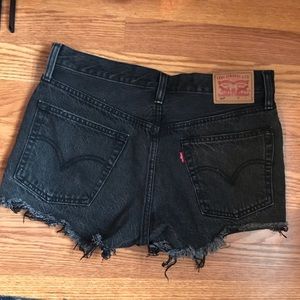 Levi’s high waisted denim shorts